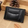 Wallets Fashion Small Men's Leather Money Clip Wallet With Coin Pocket Card Slot Cash Holder Male Bag Magnet Hasp Mini Purse For Man