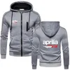 Jackets masculinos Aprilia Racing RSV4 2023 Esportes confortáveis ​​com zíper de algodão Fitness Color Solid College Tops Model