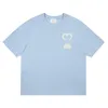 Erkek kadın T gömlek Tasarımcı kısa kollu Yaz Modası marka eğlence gevşek gelgit Yüksek kaliteli Pamuklu kalp baskı Lüksler Giyim Boyutu S-XL tops