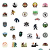 Car Stickers 50Pcs Bigfoot Outdoor Nature Vinyls Skate Accessories For Skateboard Laptop Lage Bicycle Motorcycle Phone Decals Party Dhg4O