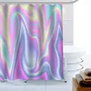 Duschgardiner text holografisk tapet dekorativ dusch gardin vattentät badrum gardin polyester duschgardin Cortina de la Ducha 230523