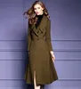 Women's Wool & Blends Double Two Side Winter Cashmere Overcoat Women Elegant High Quality Long Woolen Slim Coat Jacket Ladies Outerwear Plus