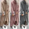 Casual Dresses Cold Resistant Soft Autumn Winter Plus Size Warm Oversized Long Dress Daily Clothing