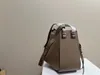 Luxury Hammock genuine leather bucket bag with hand sewn drawstring bag for women's shoulder bag, large capacity commuting designer bag ID michafl_kops