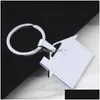 Keychains colhedas Diy House Metal Pendant Keychain Promoção imobiliária Chave -chave Chave de Keyring Drop Deliver Acessórios de moda DH45C