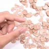 Other Event Party Supplies 100Pcs Mini Wooden Love Heart Wedding Table Scatter DIY Craft Accessories Rustic Decoration Favor Scrapbooking 230522