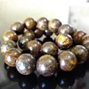 Strand MG1200 8mm Genuine BRONZITE Bead Bracelet For Men Stone Handmade Beaded Braceelt Mala Energy