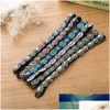 Hoofdbanden Vintage Boheemse turquoise kralen Haarband Rhinestone Elastische hoofdband voor dames mode handgemaakte glanzende hoofddeksel Dhgarden dhm5v