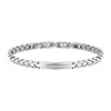 Bangle Runda Men's Stainless Stee Bracelet Link Chain with Wrist Bands Adjustable Size 22cm Fashion Jewelry Luxury Brand for Men