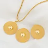 Ketting oorbellen set 18k gouden vergulde sieraden voor vrouwen Nigeriaanse bruiloft Dubai Afrikaanse mode bruids sieraden sets dagelijkse slijtage