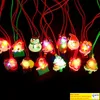 Ano Novo Light Up Up Colar Decoration Bracelets LED Crianças Presente Toys de Natal para crianças meninas