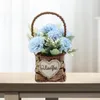 Decoratieve bloemen Kunstmatige mand Fake Cannation Table middelpunt Faux Flower Mandkets voor thuiskantoor Wedding Holiday Daily