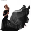 Umstandskleider Lange Umstandsfotografie-Requisiten Schwangerschaftskleid Fotografie Umstandskleider für Fotoshooting Schwangeres Kleid Spitzen-Maxikleid T230523