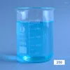 Kapacitet 50 ml-3000 ml Låg form Bägare Mätning av glaskemi Lab Borosilikat Transparent grossist