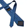 Bow Ties Retro Blue Plaid z żółtymi kropkami Męski krawat dla mężczyzny przyjęcie weselne