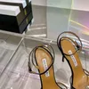 aquazzura ultimi sandali firmati per donna tacchi raso moda sexy donne abito da sposa scarpe cristallo strass impreziosito tacco a spillo cinturino alla caviglia sandalo