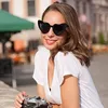 Sonnenbrille BEGREAT Herzform Frauen Persönlichkeit Glitzer Großer Rahmen Rosa Sonnenschutz Brille Brillen UV400 Brillen