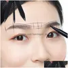 Outils de maquillage Accessoires de microblading Boussole de Rer de sourcil d'acier inoxydable pour les sourcils permanents Mesurer l'outil de pochoir Tattoo Supplie Dhqkz