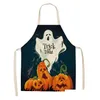 Tablier De Cuisine Halloween Dessin Animé Imprimer Citrouille Tabliers Sans Manches Preuve De L'huile Et Anti Foing Ménage Outils De Cuisson Drop Delivery Accueil G Dhv0R