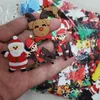 Polacco 500 pezzi 3040mm fai da te pvc gomma morbida adesivo albero di natale babbo natale.scrapbook per scarpe forcina frigorifero accessori per la creazione di gioielli