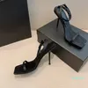 Scarpe eleganti da donna Sandali Bottoni 4,5 cm / 7,5 cm / 10 cm Sandalo con tacco alto nero taglia 34-40 con scatola