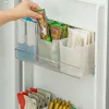 Garrafas de armazenamento titulares de caixas organizador de cozinha ajustável refrigerador rack frigher freezer prateleira de prateleira