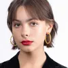 Huggie Enfashion Twist Curved HoopEarrings for Women for Gold Color Circle Big Earings Fashion Jewelry 2020 Trend Kolczyki Party E201209