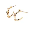 Stud espagnol pdppaola boucles d'oreilles en or pierres précieuses diamant boucles d'oreilles tendance de la mode boucles d'oreilles pour petite amie meilleur ami