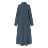 Casual Dresses Cold Resistant Soft Autumn Winter Plus Size Warm Oversized Long Dress Daily Clothing