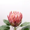 Decoratieve bloemen 6pcs nep single stengel protea cynaroides 27.56 "lengte simulatie 3d neptunus voor huis bruiloft kunstmatige stroom