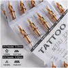 Tattoo guns kits professionele permanente make -up wenkbrauw hine kit roterende pen set met voeding naalden voor artiesten drop levering hij dh2tr