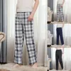 Herenbroekheren capris over de knie dunne outfit levende losse pyjama's huis fuzzy slipper voor mannen katoen 20 stuks mieren