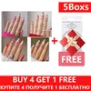 Faux Ongles 5Boxs 2023 Sweet Heart Amande Détachable Wearable Fake Press On Tip Outil de manucure artificielle