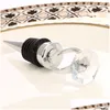 Bar Tools Crystal Diamond Ring Wine Stoppers Home Kitchen Tool Champagne Bottle Stopper Wedding Guest Gift Gifts Box Packaging Drop Dh0Um