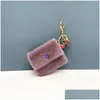 Keychains Lanyards Mini Wallet Keychain Candy Coin Key Bag Decoratieve hanger Keyring Drop Delivery Fashion Accessoires DHPJJ