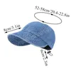 Vintage large bord pêcheur chapeau femmes pliable parasol visières Denim pêcheur casquette femme réglable extérieur seau Panama casquette