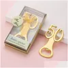 Abridores Guest Gift Metal Beer Bottle Abridor Diamond Número 50 Creative Corkscrew Bar Ferramentas de cozinha Pacote Pacote Drop Delive Dhkd2