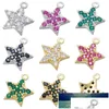 Charms Zhukou Gold / Sier Color Cz Crystal Star Orecchini Ciondolo piccolo per gioielli che fanno accessori Forniture all'ingrosso Vd837 Dhgarden Dhacn