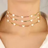 Naszyjniki luksus mama mama miłość serce choker naszyjnik dziewczyna prezent uroczy złota tęcza cZ naszyjnik biżuteria collier femme 2021