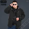 Men's Down Big 10XL 8XL 6XL 5XL 4XL Plus Size Waterproof Winter Jacket Men Warm 2 In 1 Parkas Windproof Detachable Hood Coat