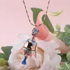 Kedjor vandrare kvinna halsband anime genshin påverkar halsband kvinnor klockkedja hänge flickor smycken trendig koreanska legering krage
