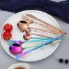 Dinnerware Sets Dinner Set Xmas Utensils For Kitchen Accessories Table El Christmas Portable Stainless Steel Cutlery Gift Dining Room Spoon