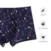 Mutande 8 pz/lotto Uomo Pantaloncini Intimo Stampa Confortevole Boxer Traspirante Plus Size 4XL Mutandine Da Uomo Colorato Maschile