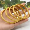 Bangles ANIID African Ethiopia Dubai Fashion 24K Gold Color Bangle Jewelry Women Party Bride Wedding Gifts Arabic Bracelet Wholesale