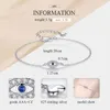 Conjuntos kaletine evil eye 925 prata esterlina turquia conjuntos de jóias para mulheres azul pingente colar anel pulseira presente de casamento para menina