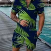 Designer Clothing Mens Tracksuits Summer Outfits 3XL Polo T-shirts Two Piece Set Lapel Printed Short Sleeve Shorts Suit Plus Size