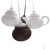 Coffee Tea Tools Sile Infuser Creativity Teapot Shape Reusable Teas Filter Diffuser Soup Bag Home Kitchen Accessories 7 Colors Dro Dhcnv