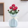 Fleurs décoratives Bouquet de pivoines Non-Fading Lisse au toucher Créer une atmosphère Faux accessoires de fête de fleurs
