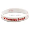 Favor de festa 8 Styles Sile Bracelet Love Cartoon Jóias de moda do dia dos namorados Droga Drop Drop Garden Home Garden Festive Supplies Event Dhxpw