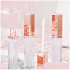 Bottiglie di imballaggio 5Ml Lipgloss Contenitori per scatole di plastica Mini Lip Gloss Split Bottle Vuoto Tubo per rossetto in oro rosa Eyeliner Ciglia Conta Dha7G